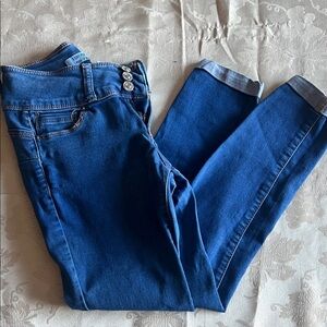 Forever 21 Blue Ankle Jeans